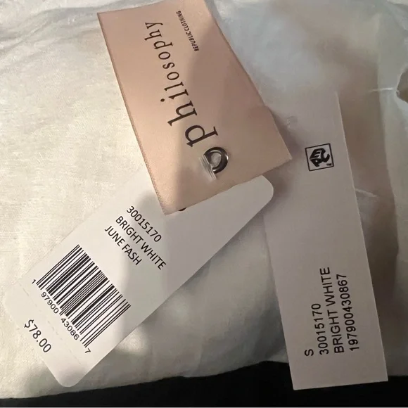 Philosophy White Embroidered Women's Top - small - Picture 11 of 12